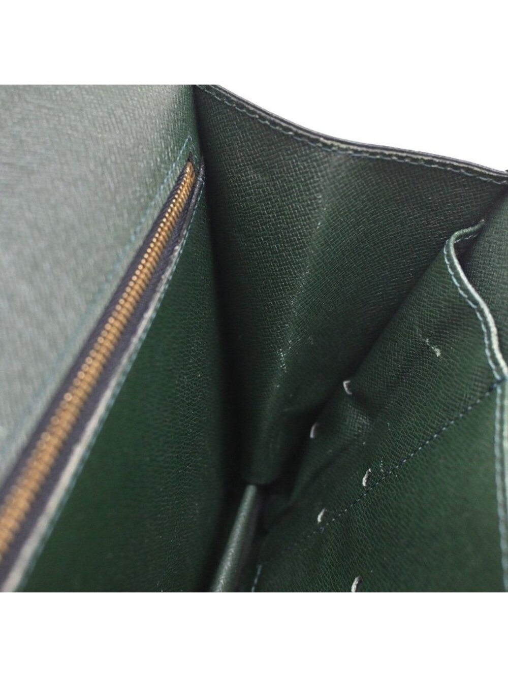 Louis Vuitton Clutch Pochette Deep Green Taiga - Picture 13 of 15